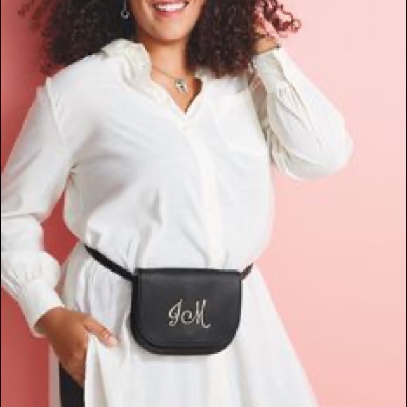 THIRTY ONE “Z” Convertible Belt Bag Black Beauty Pebble - Picture 7 of 9